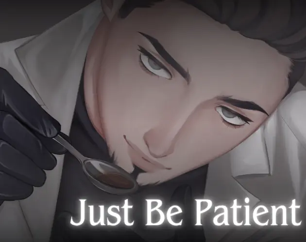 Close portrait from the psychological horror game Just Be Patient