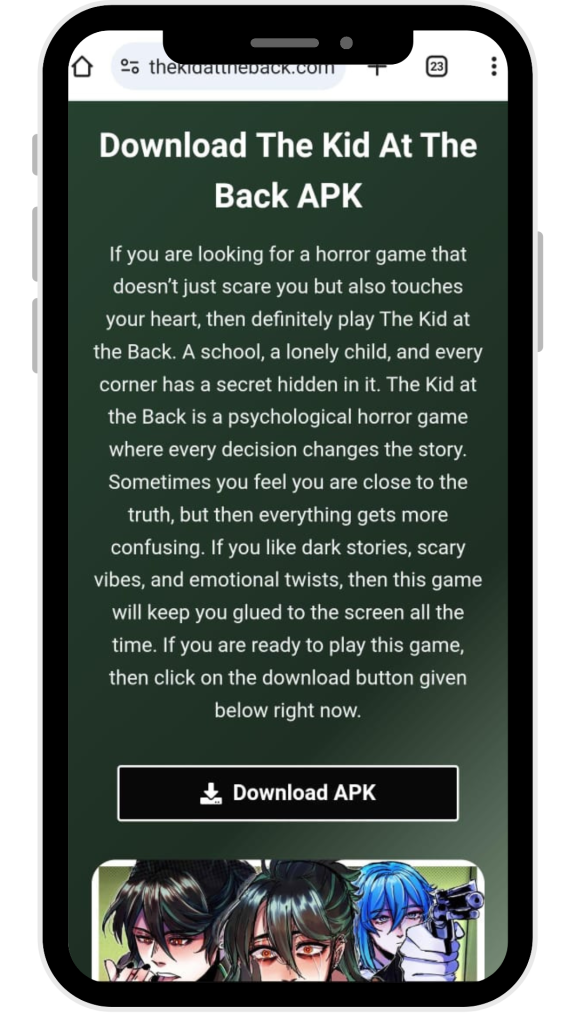 Download the APK File Of The Kid At The Back